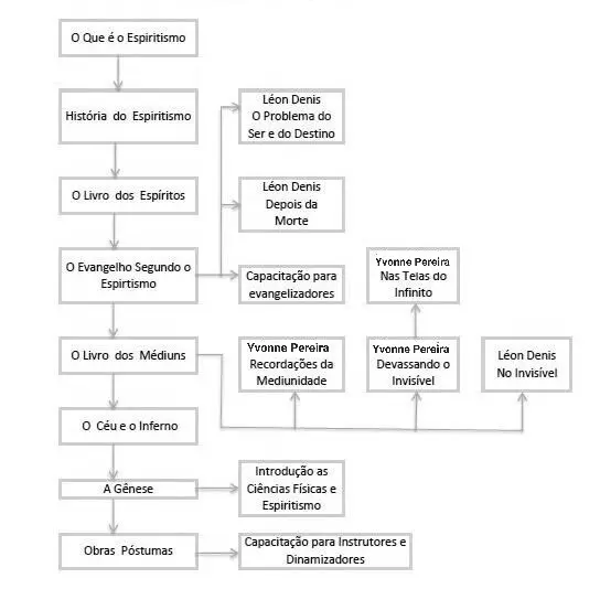 Organograma dos cursos do Celd Cabo Frio