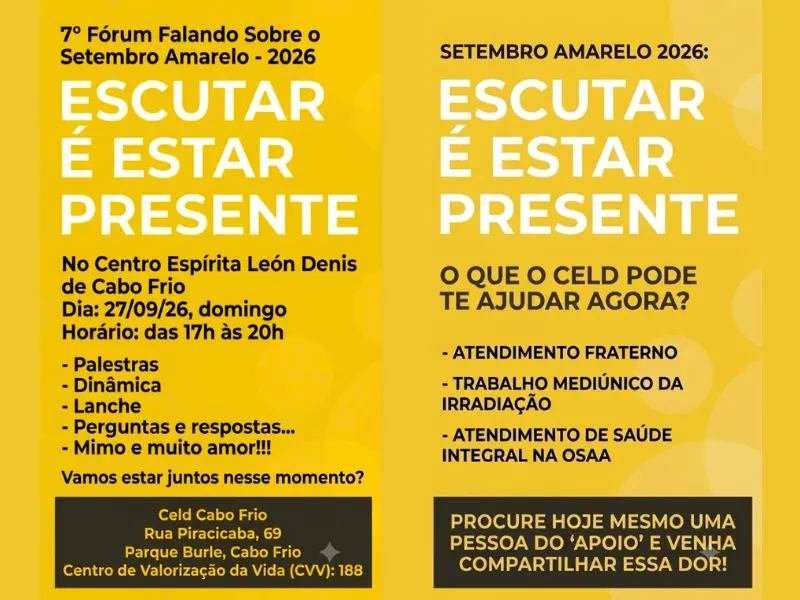 cartaz campanha setembro amarelo - celd 2026